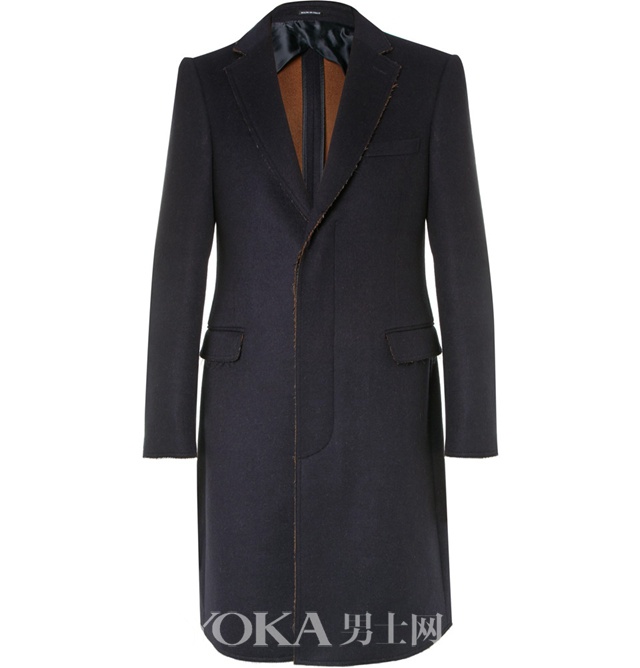 ALEXANDER MCQUEEN双排扣羊毛丝质混纺大衣，CNY ￥15,399.58